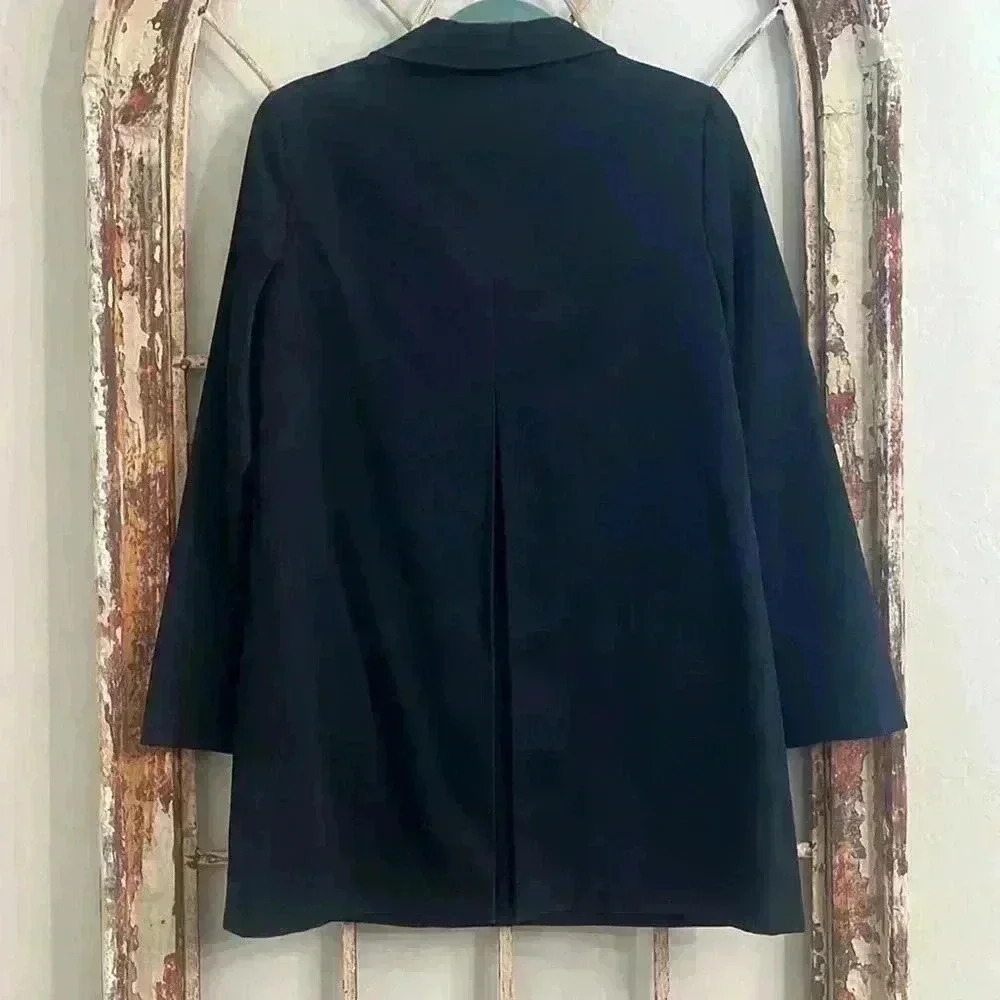 Banana Republic Navy Blue Womens Pea Coat, Size S - Picture 6 of 8